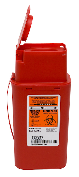 1 Quart Flip-Top Transportable Sharps