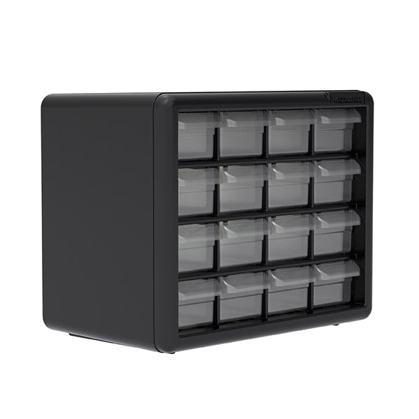 Plastic Storage Cabinet, 16 Drawer