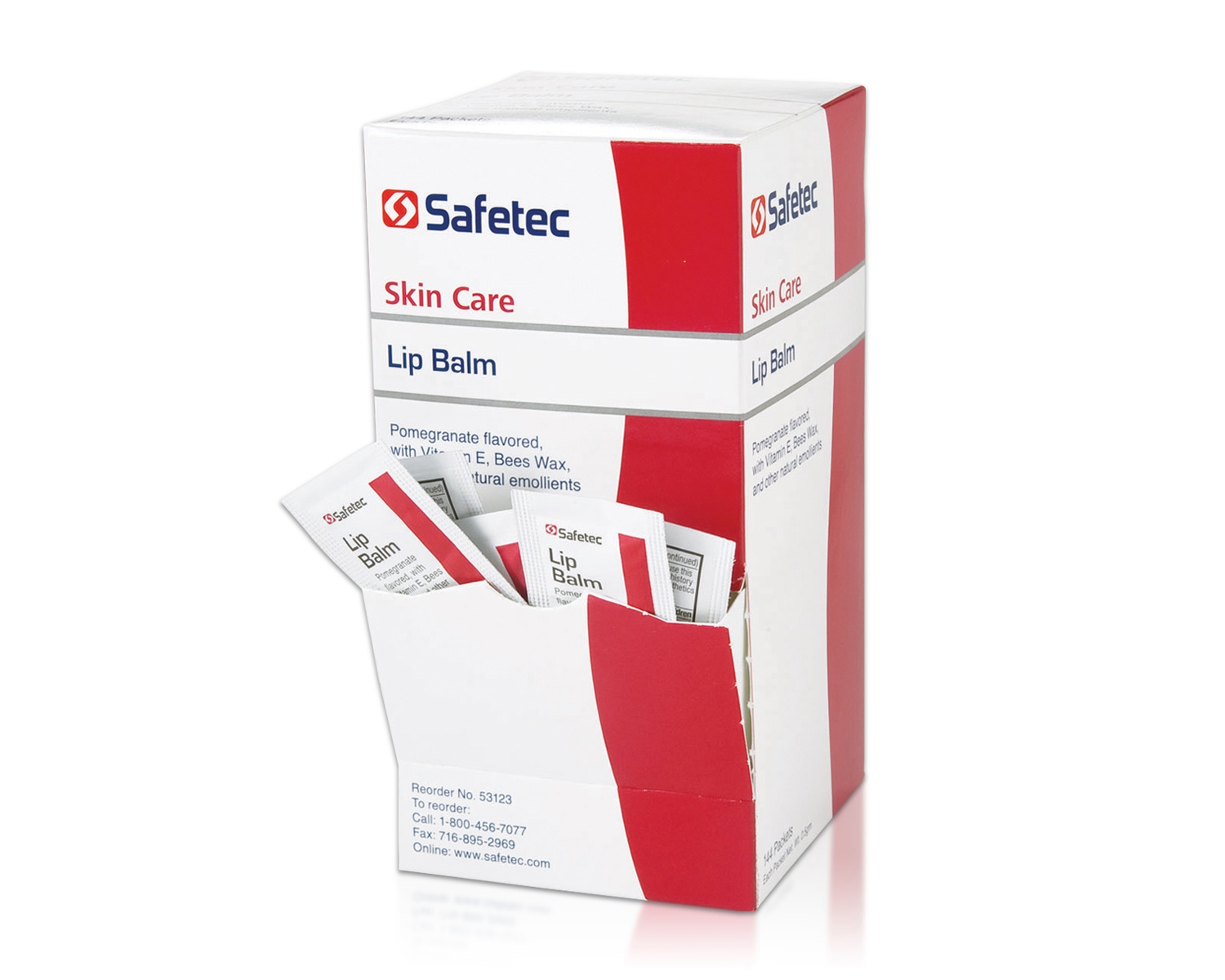 SafetecĀ® Lip Balm, 144/Box