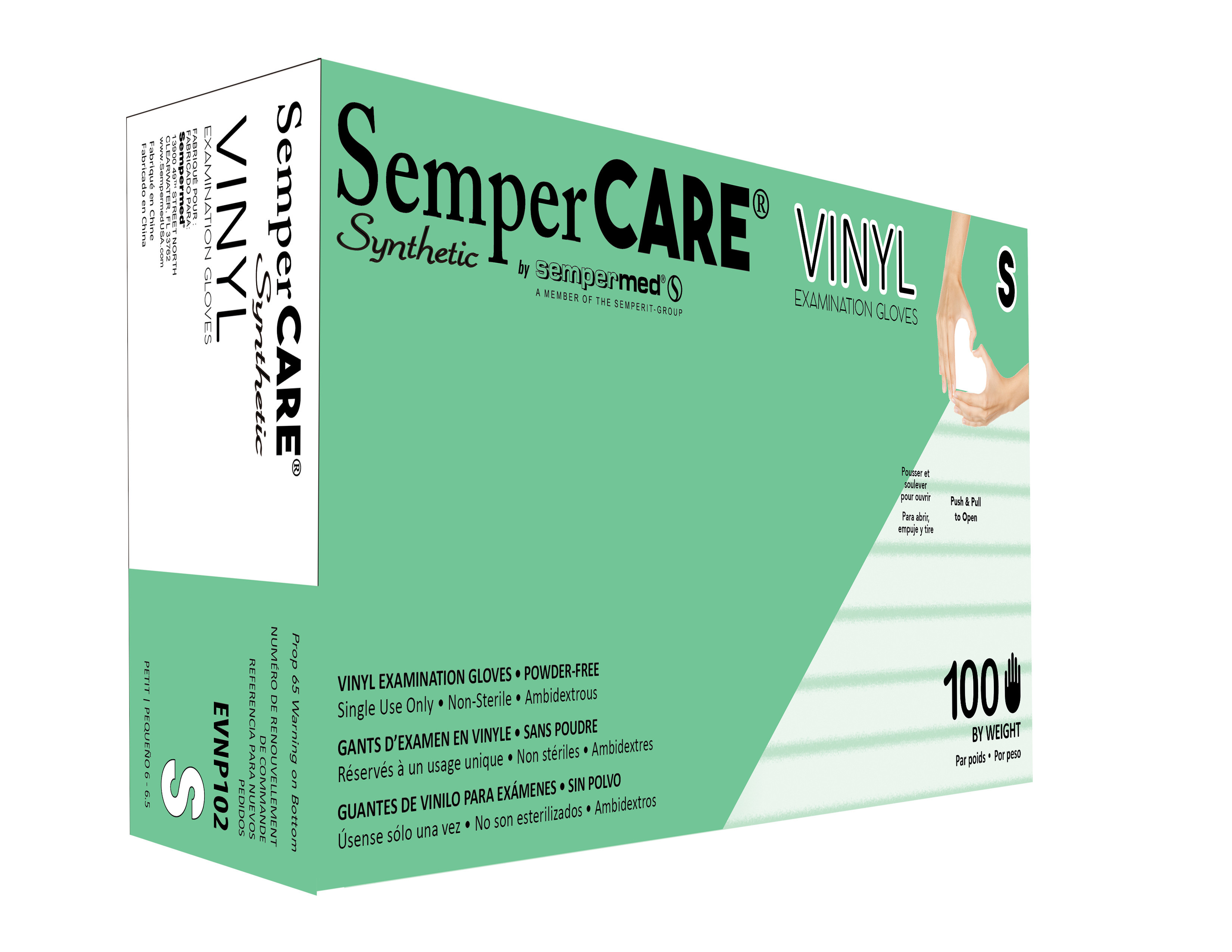 Small Vinyl Gloves, 100/Box, 10 Boxes/Case