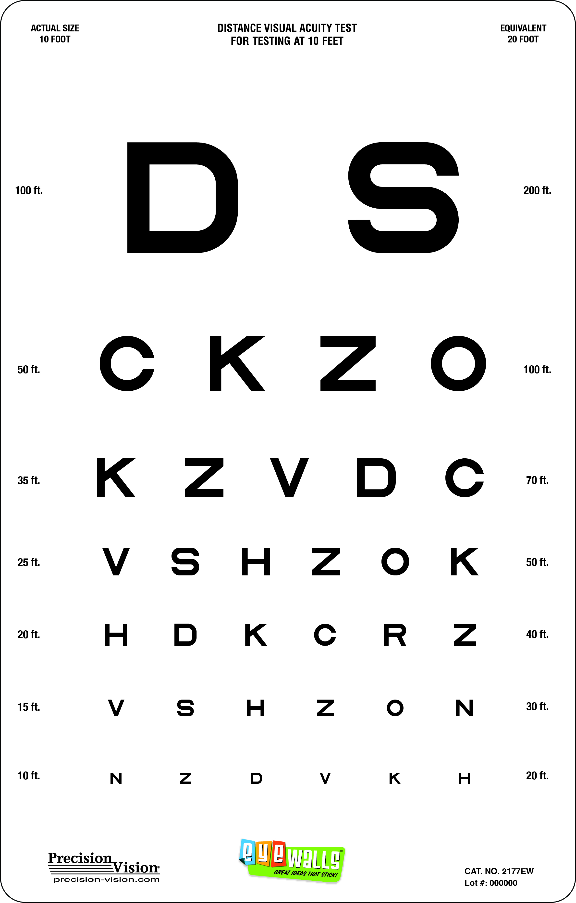 Eyewalls Peel & Stick Texas Wide Spaced Sloan Letter