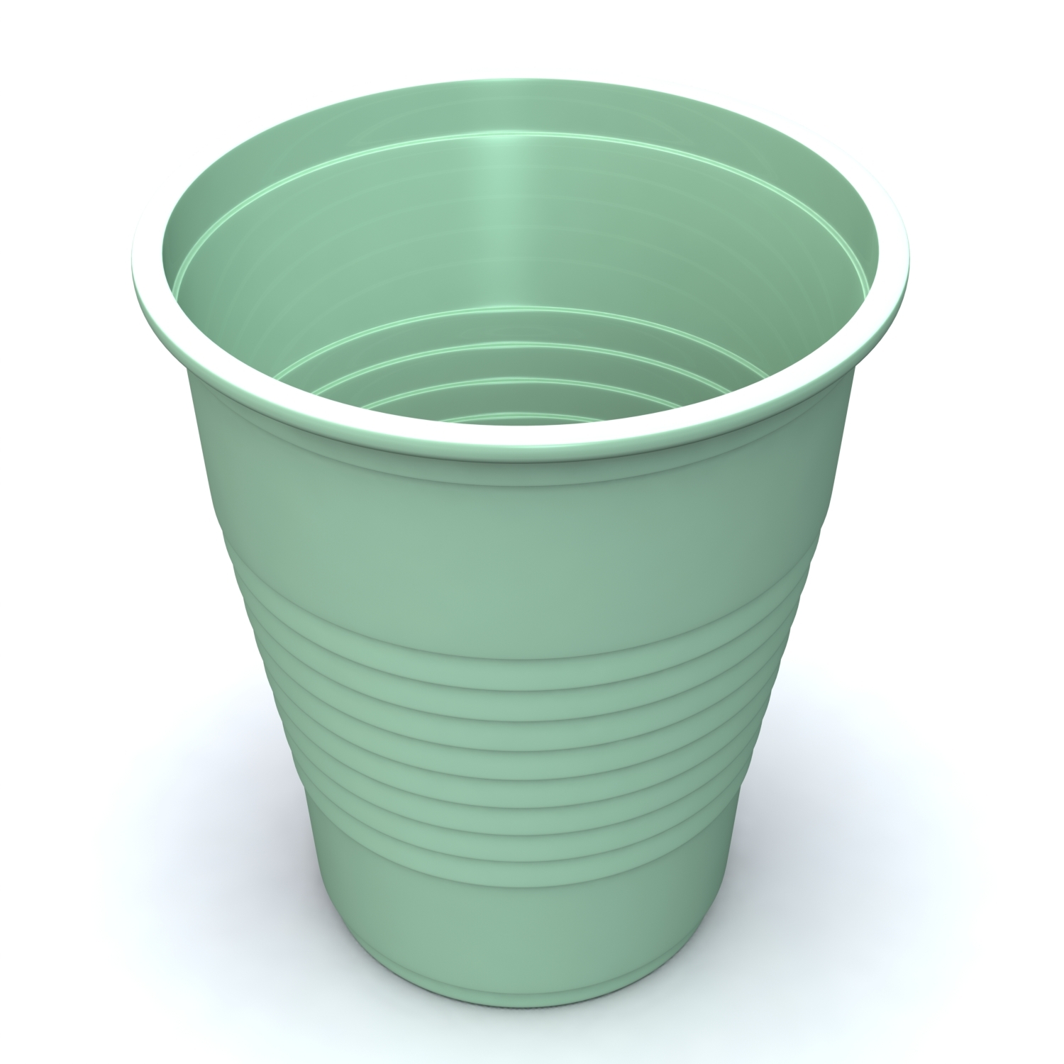 Economy Mint Green 5oz Plastic Cups, 50 per sleeve