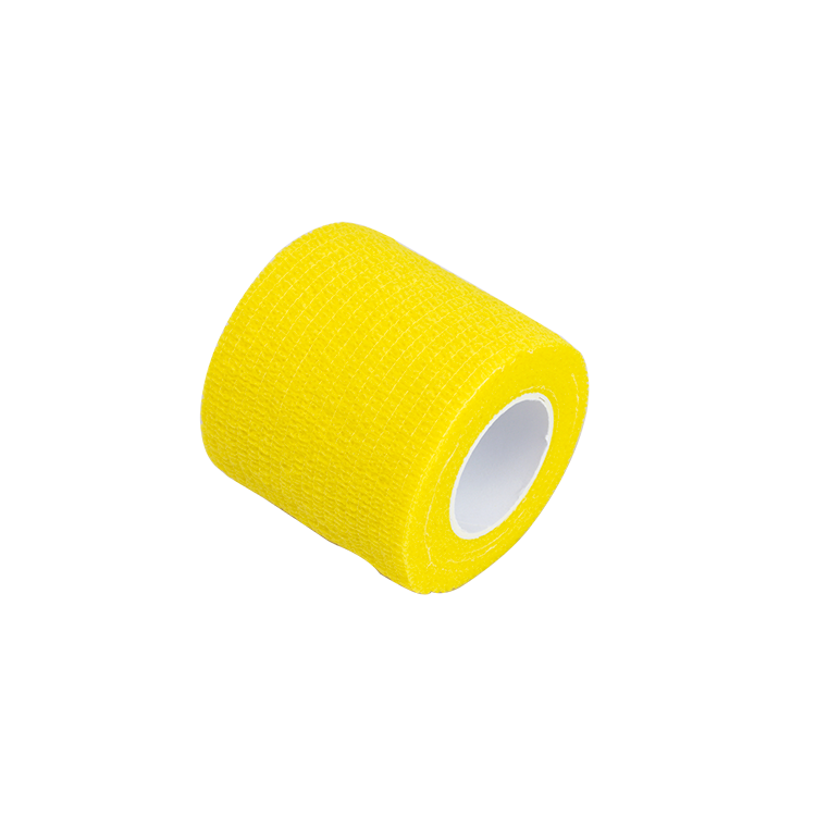 Economy 2" x 5 Yards Self-Adherent Wrap, Yellow, Latex-Free