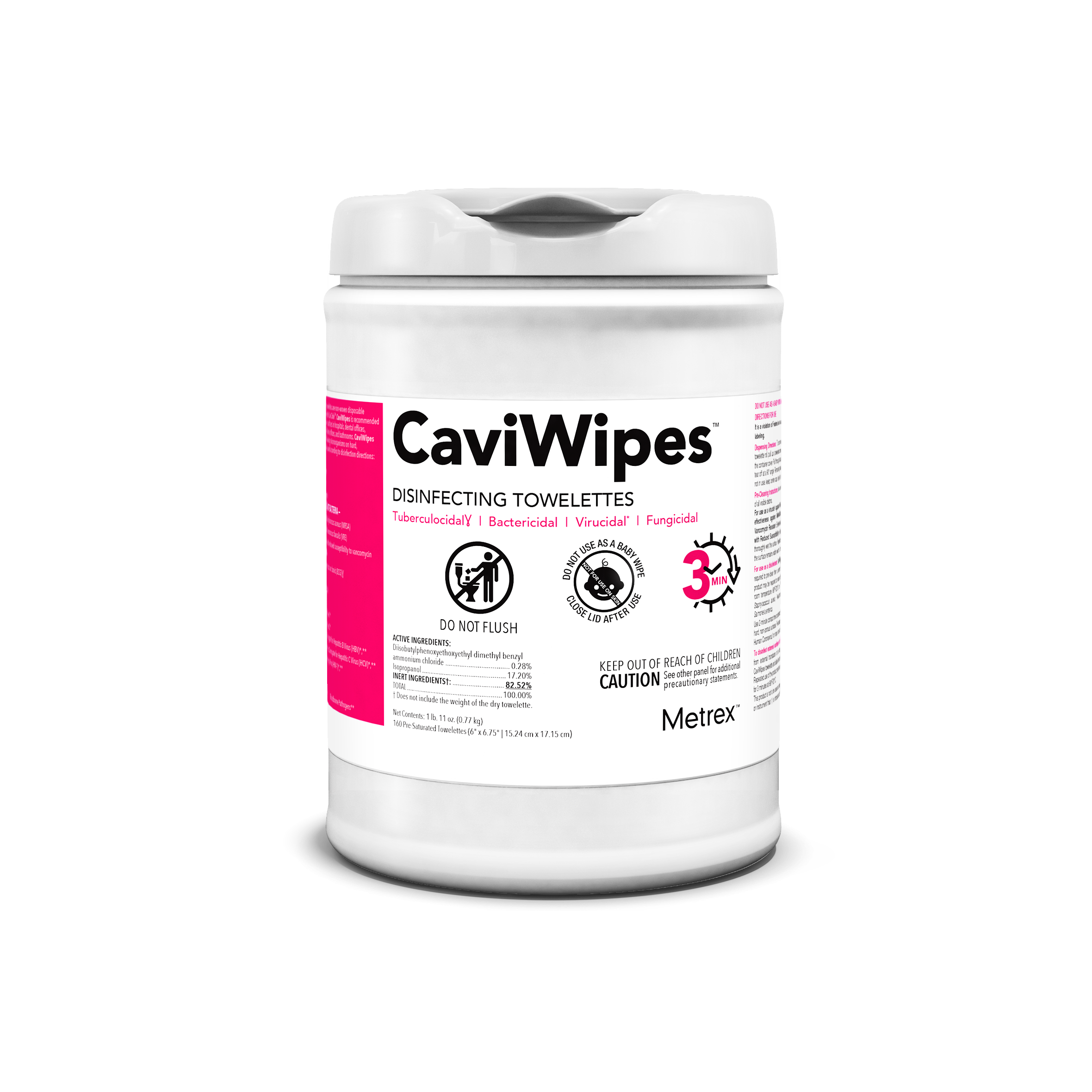CaviCide™ CaviWipes™ Towelettes, 160 per can
