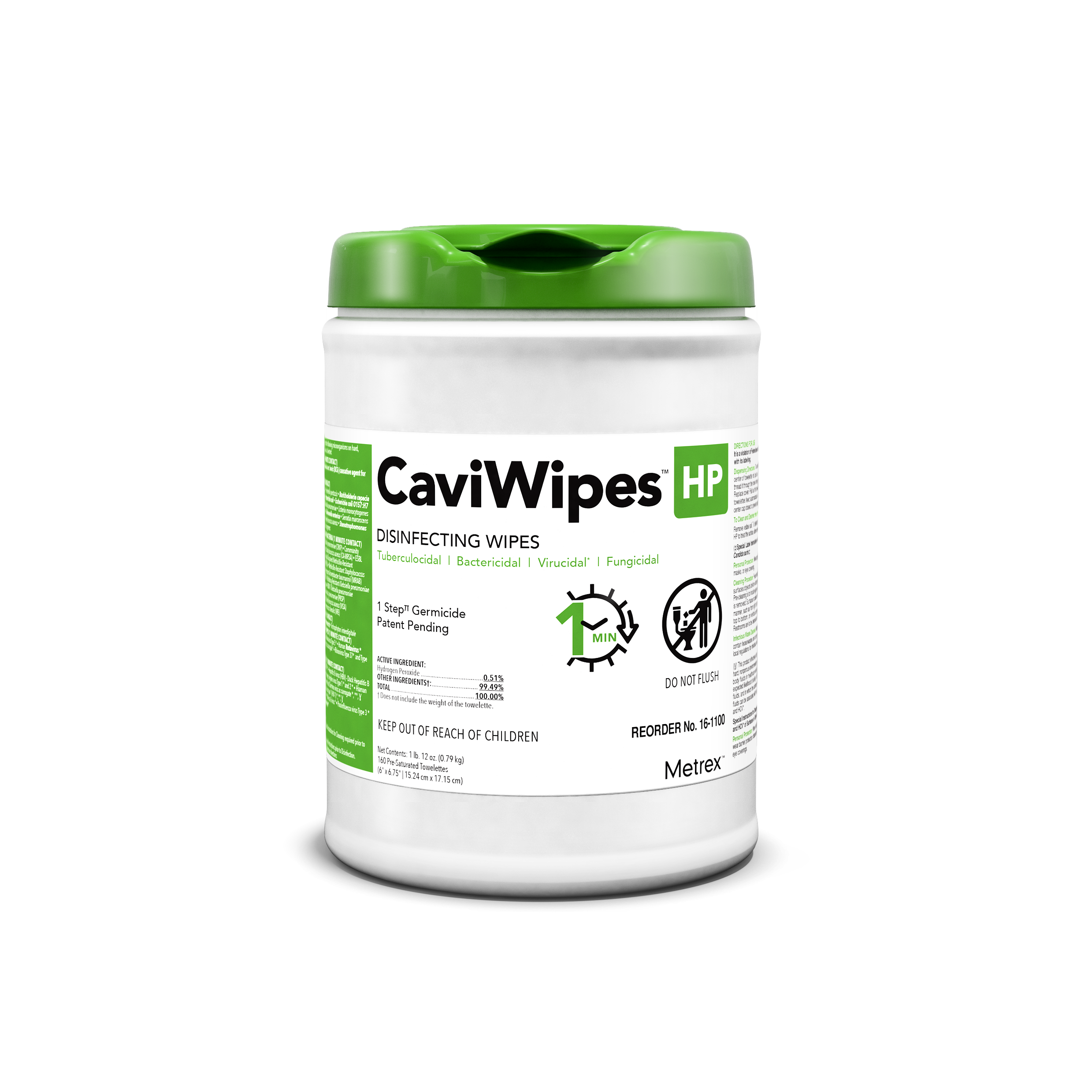 CaviWipes™ HP Disinfecting Wipes, 160 per can