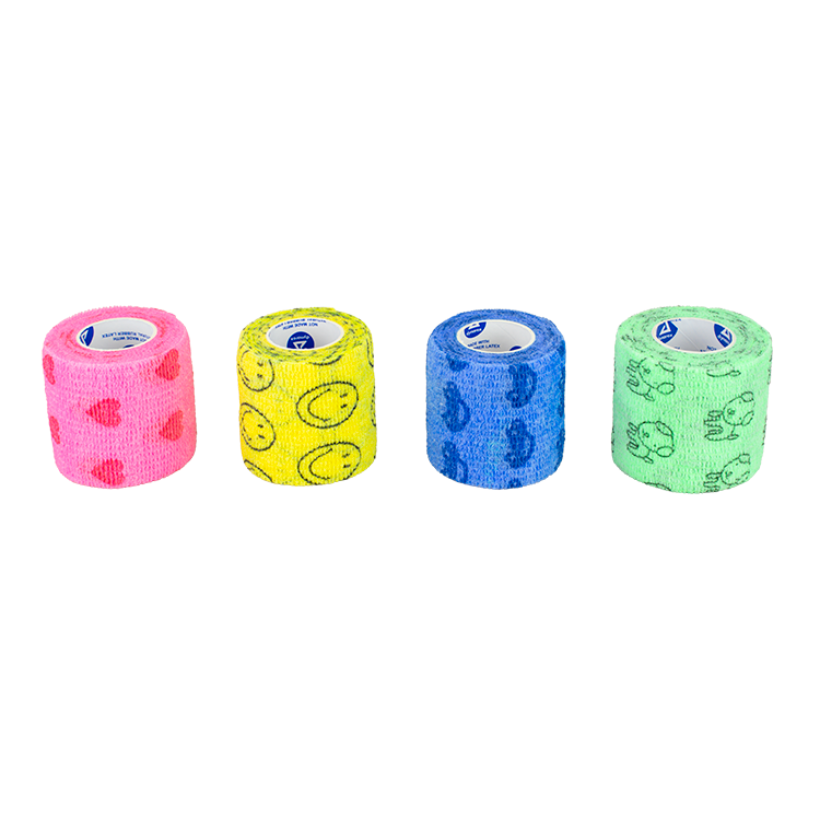 3" x 5 Yds Latex-Free Self-Adherent Wrap, Kid Pack, 24 Rolls