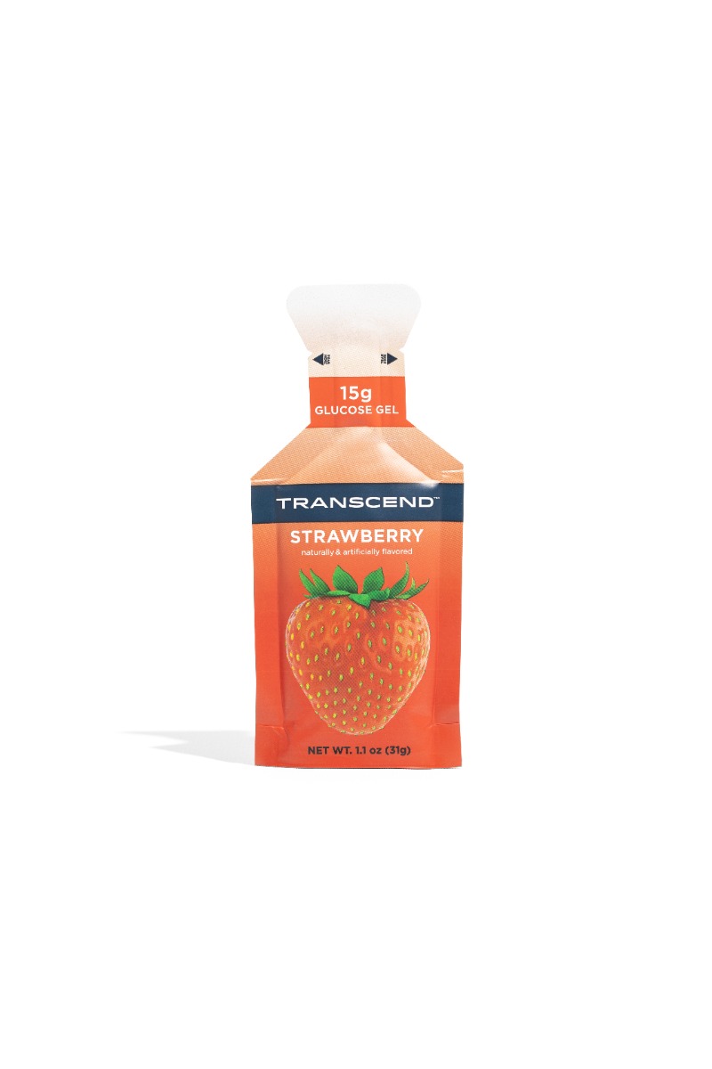 Transcend™ Strawberry Glucose Gel, 15 Gram Pack