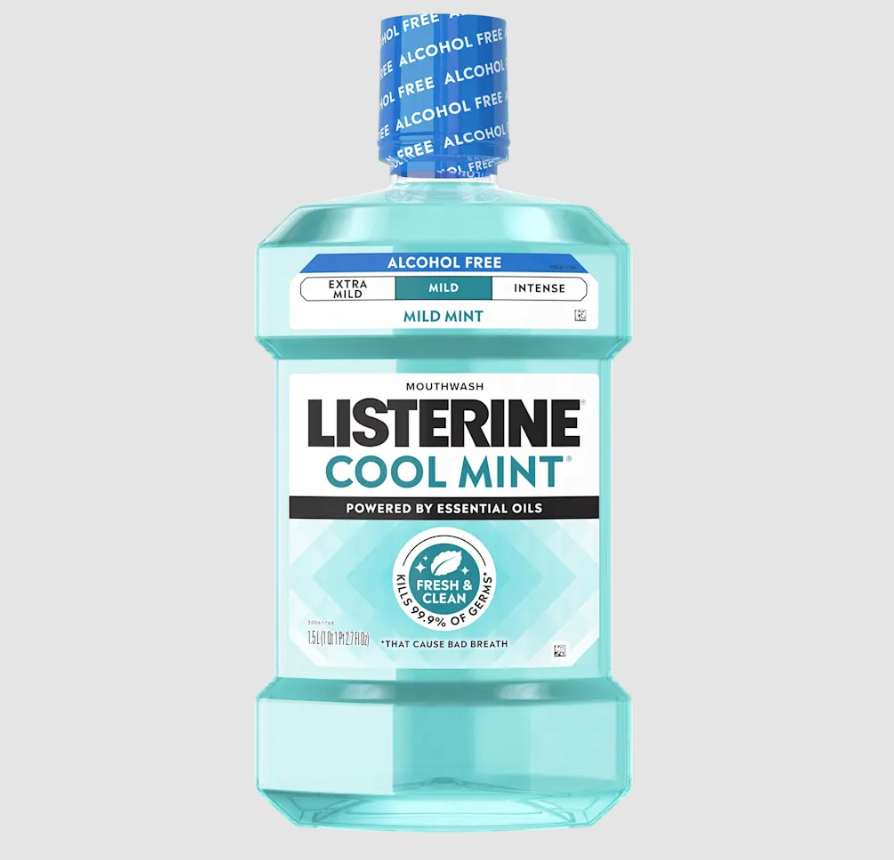 Listerine Mouthwash Zero, Alcohol-Free, 1.5 Liter