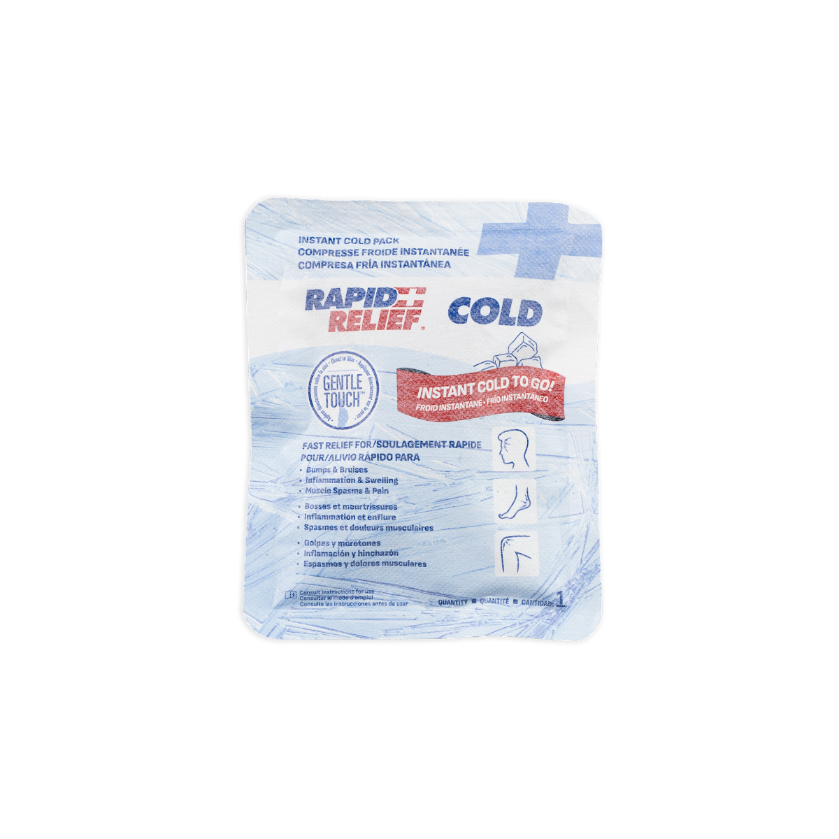 Rapid Relief® Direct to Skin Instant Cold Pack 4" x 6" 50/cs