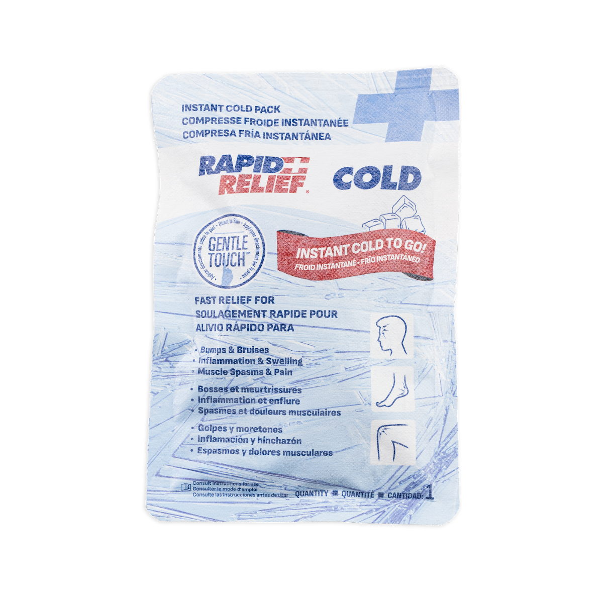 Rapid Relief® Direct to Skin Instant Cold, 6" x 9", 24/case