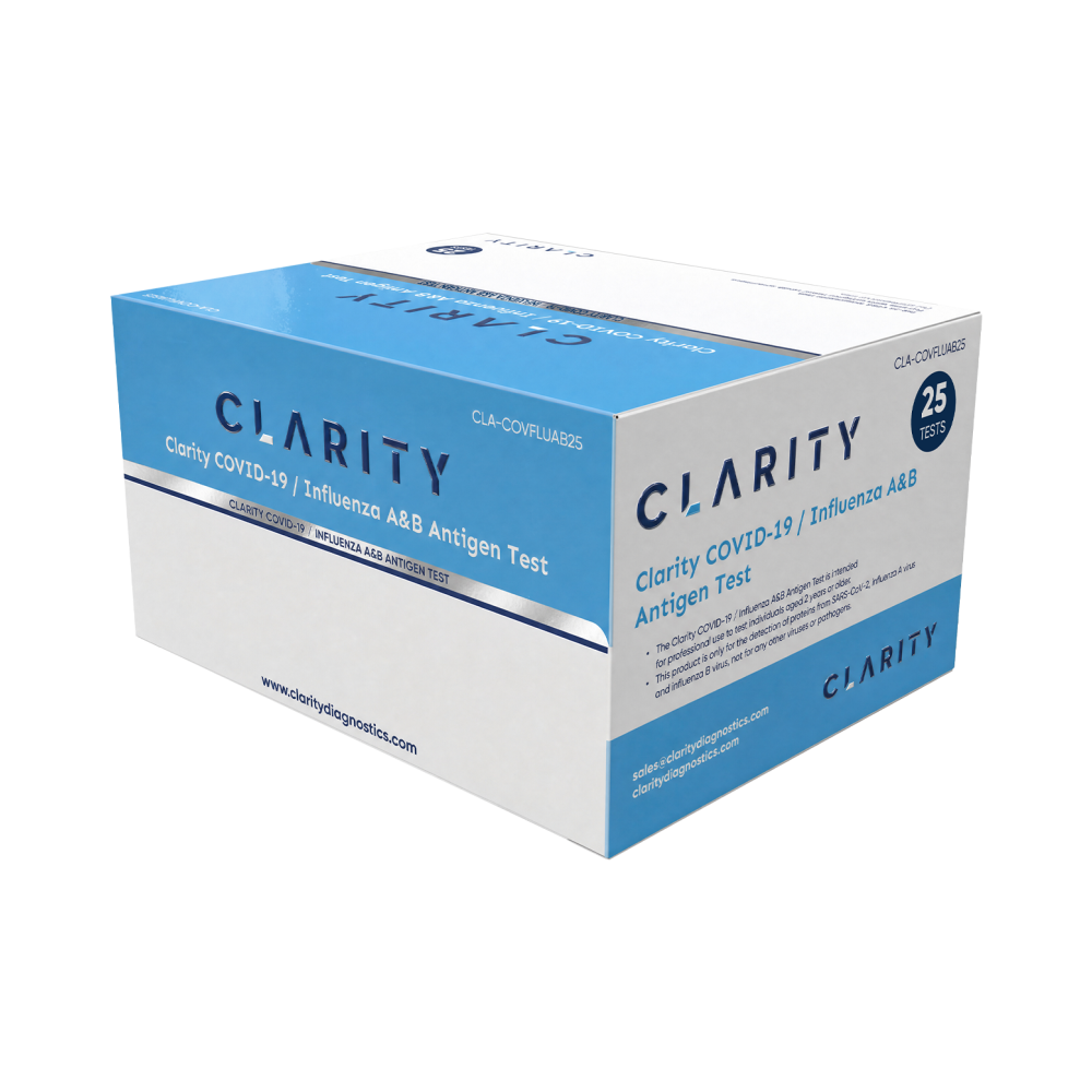 Clarity COVID-19 / Influenza A&B Test, 25/box