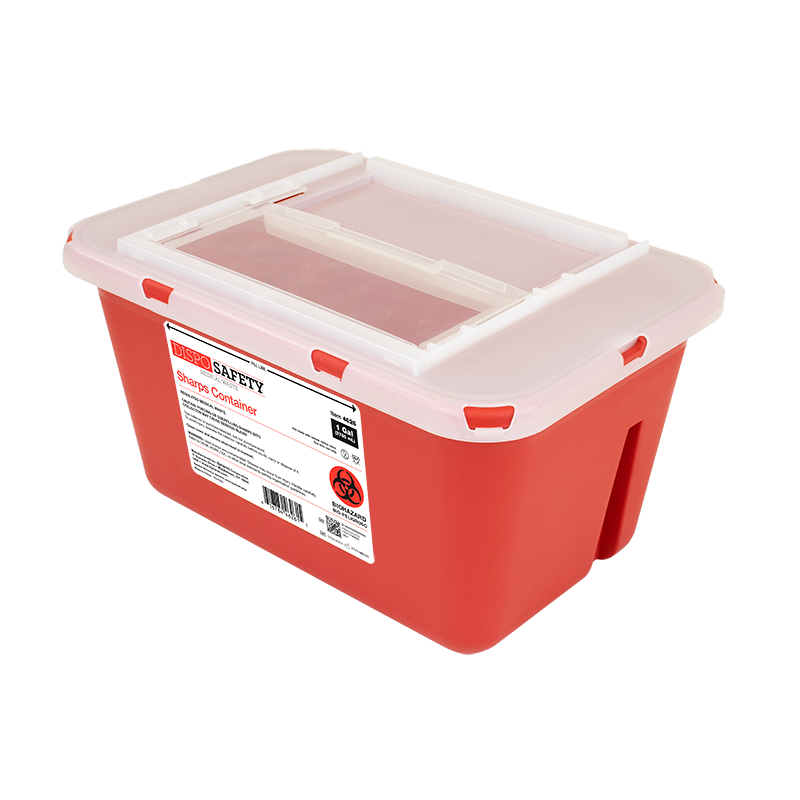 1 Gallon Infectious Waste Container (150 Syringe Capacity)