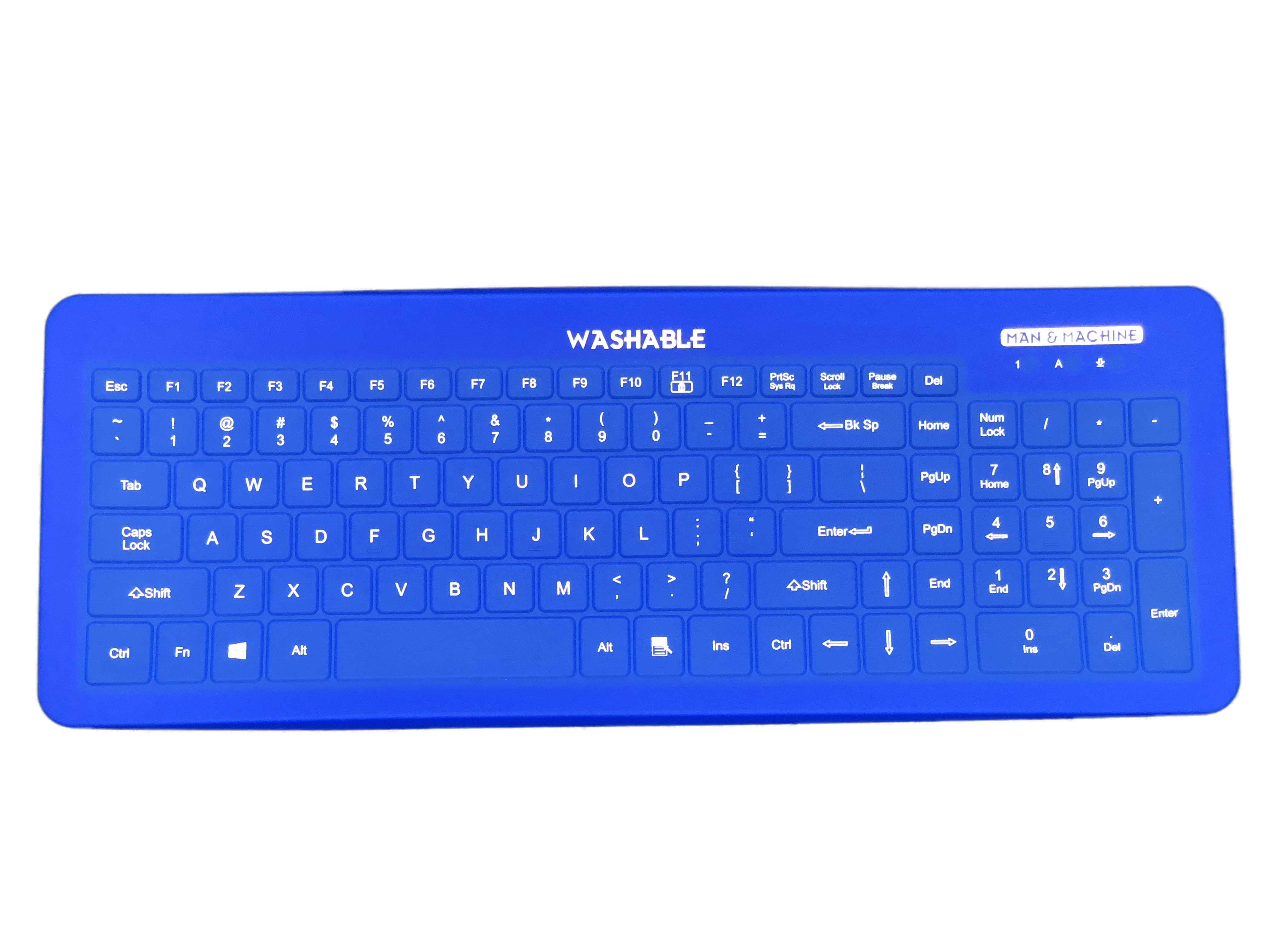 Man & Machine Fitted Drape for Very Cool Keyboard, Blue