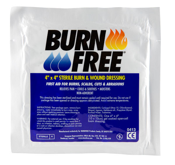 4" x 4" Burn Free® Burn Dressing