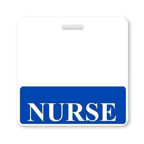 NURSE Badge Buddy, Blue Horizontal