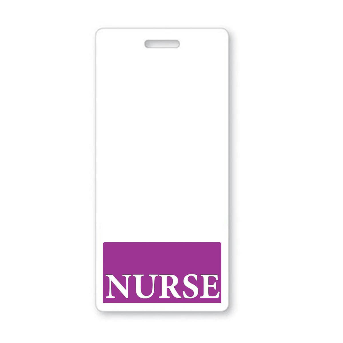 NURSE Badge Buddy, Purple Vertical