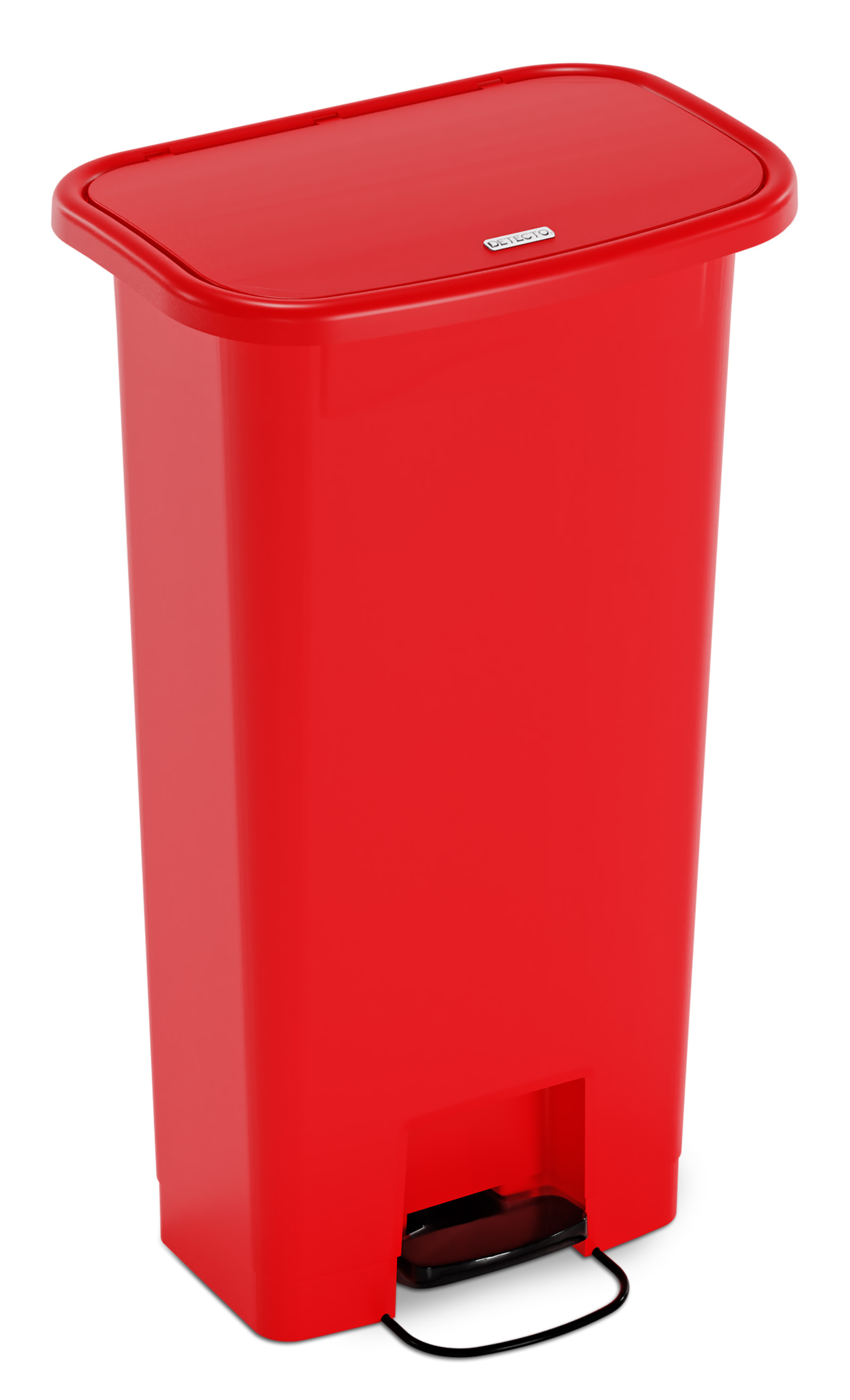 DETECTO® Waste Mate Receptacle, 13 Gallon, Red