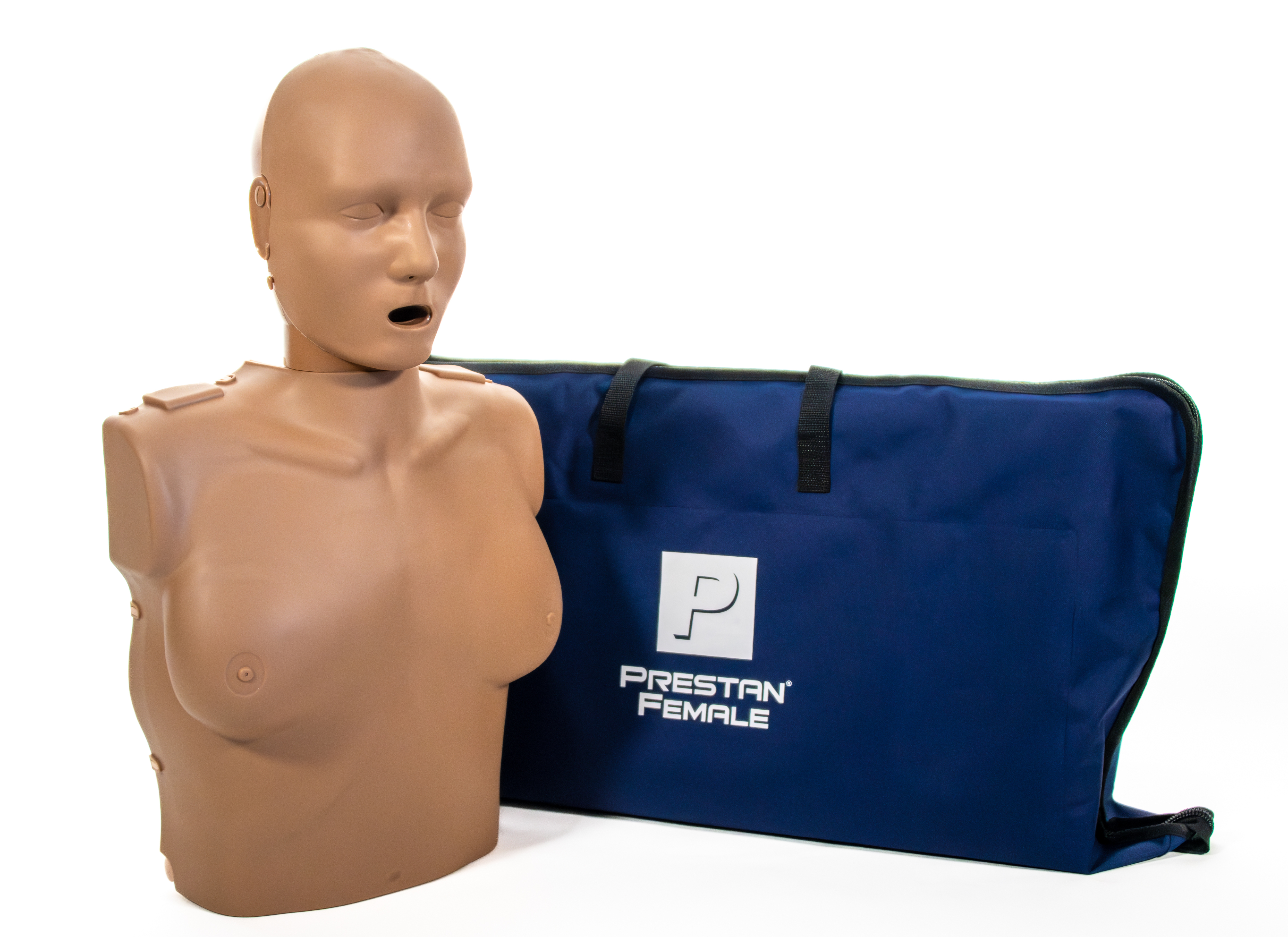 PrestanĀ® Adult Female Manikin with CPR Feedback, Dark Skin