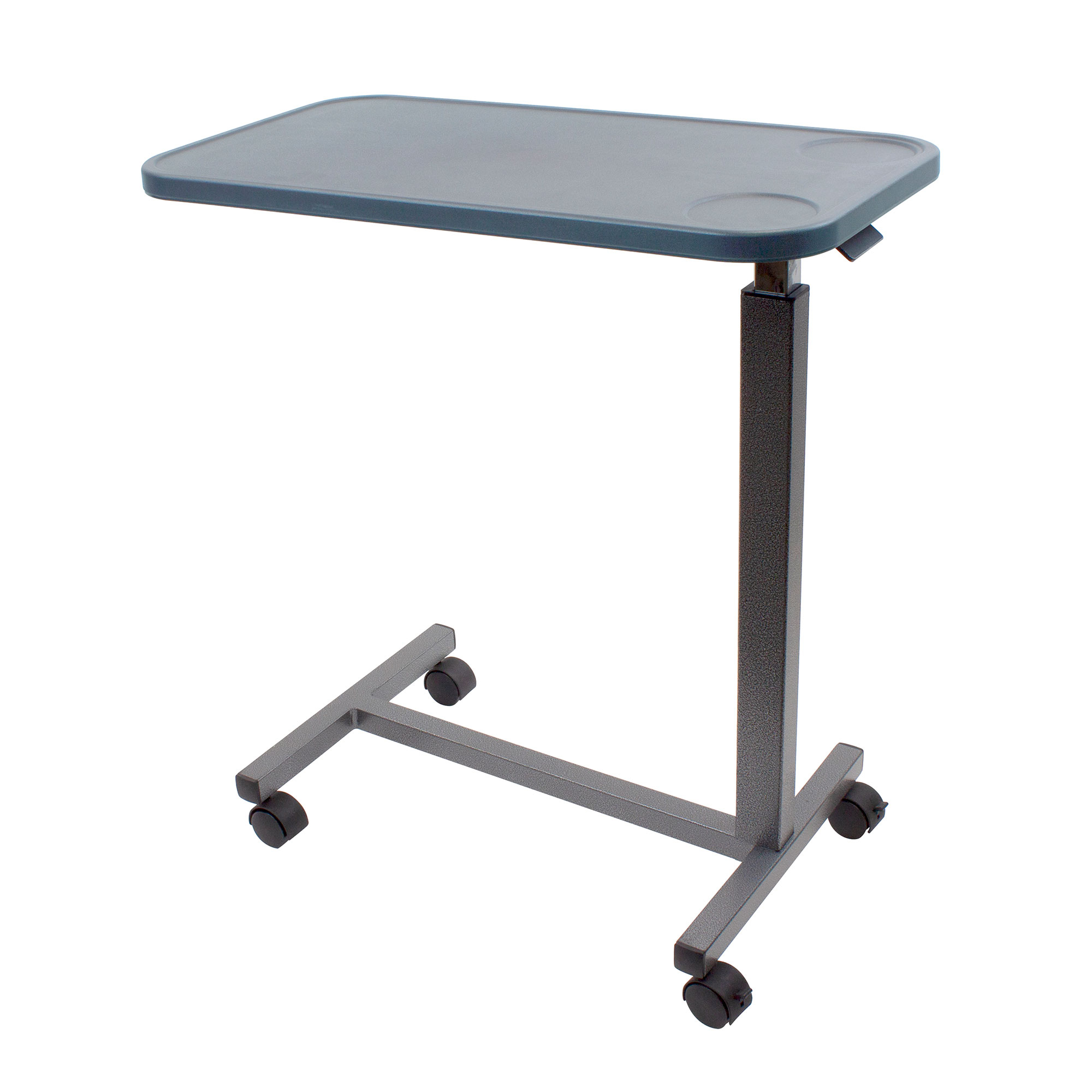 Plastic Overbed Table, Grey