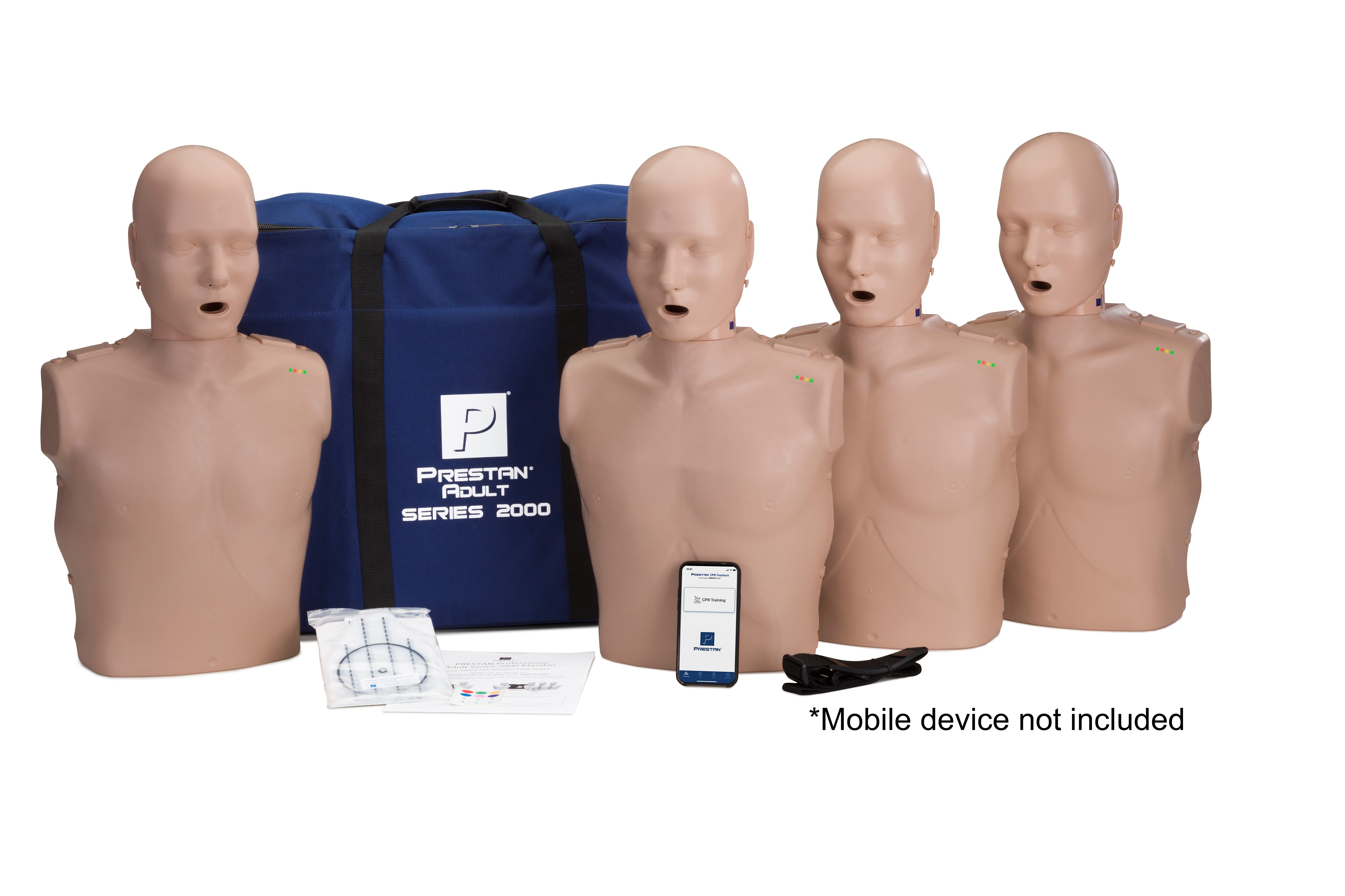 PrestanĀ® Adult Series 2000 Manikin, 4/Pack, Medium Skin