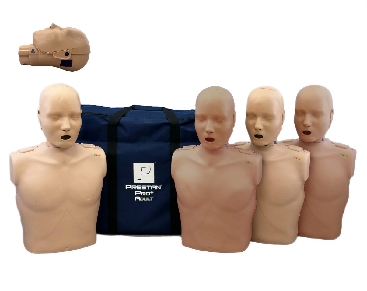 PrestanĀ® Pro+ Adult Manikin, 4/Pack, Diversity Kit