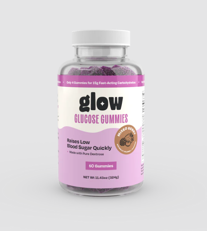 Glow Glucose Gummies, Mixed Berry, 60/Bottle