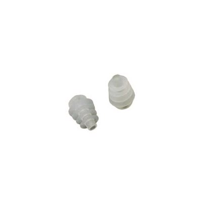 Path Medical Flanged Eartips, 8-11mm, Transparent, 100/bag