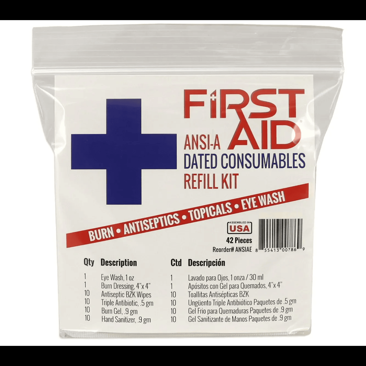 ANSI A Dated Consumables Refill Kit