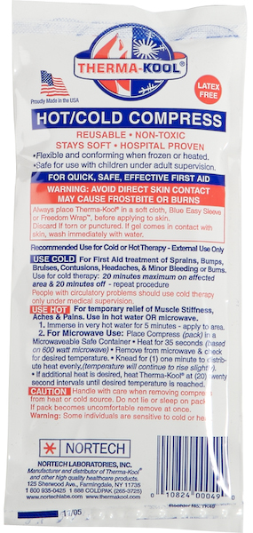 Reusable Therma-Kool 4" x 9" Cold/Hot Pack