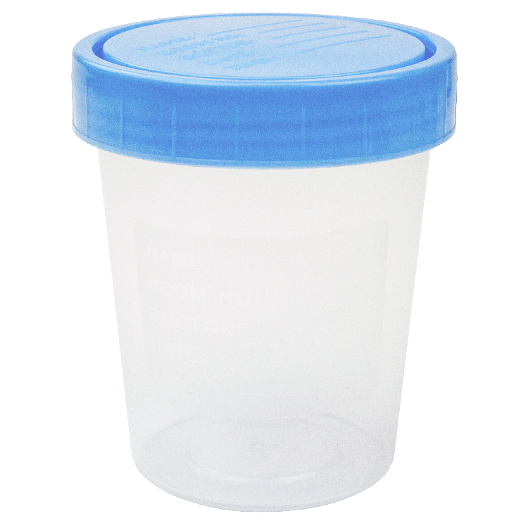 Specimen Containers with Lids, 4 oz., Non-Sterile, 20/Bag