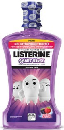 Listerine® Smart Rinse® Mouthwash, Berry Splash 500 ml