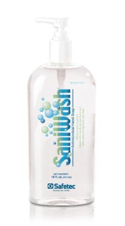 SaniWash® Antimicrobial Hand Wash, 16 Oz Pump Bottle