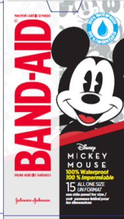 Mickey Mouse Waterproof Band-Aid® Bandages, 15/Box