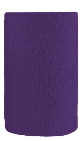 4" x 5 Yds Latex-Free Economy Self Adherent Wrap, Purple