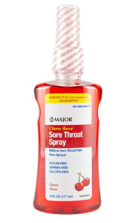 Economy Throat Spray, Cherry, 6 Oz.