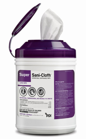 PDI® Super Sani-Cloth® Germicidal Wipes, 160/Can