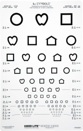 Proportional Spaced LEA Symbols® Chart, 10 Foot