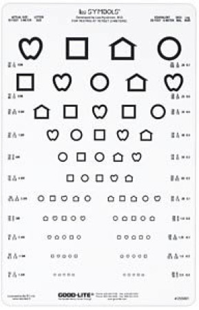 Linear Spaced LEA Symbols® Chart, 10 Foot