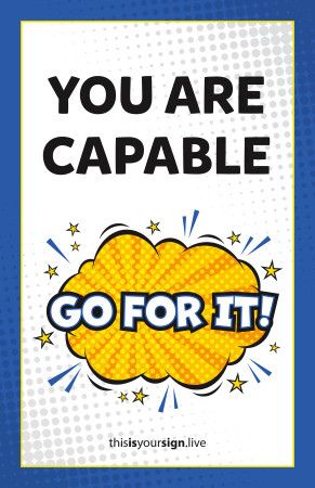 SuperYOU Series, You Are Capable, 11" x 17" Poster