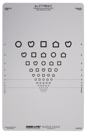 Proportional Spaced LEA Symbols® Preschool Chart, 5 Foot