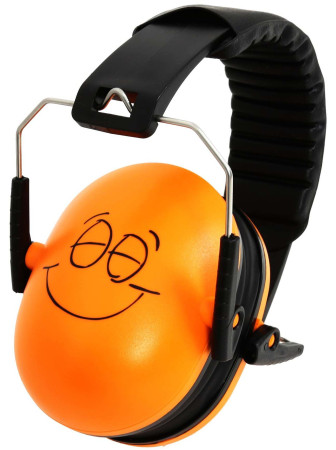 Noise Reduction Headphones, Emoji, Orange