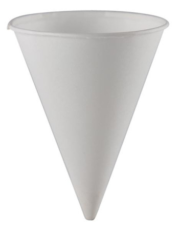 Economy 4 Oz Paper Cone Cups, 200/Tube