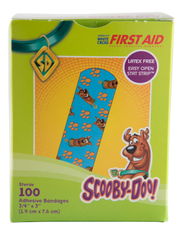 Scooby Doo! Bandage Strips, 3/4" x 3", 100/Box