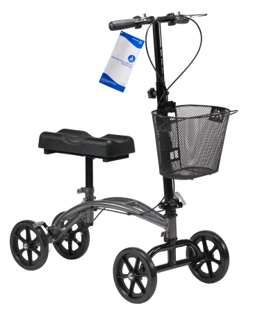 Dynarex® Steerable Knee Walker with Basket