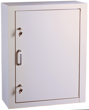 Single Door/Double Lock Narcotic Cabinet, Beige