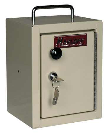 Small Single Door, Single Lock Narcotic Cabinet, Beige