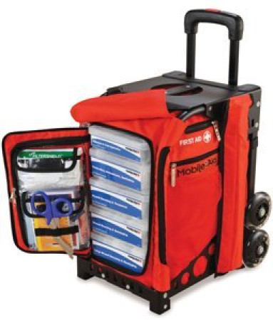 MobileAid EASY-ROLL Hi-Visibility Trauma First Aid Station