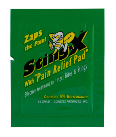 Sting-Relief Wipes, 6% Benzocaine 10/Box