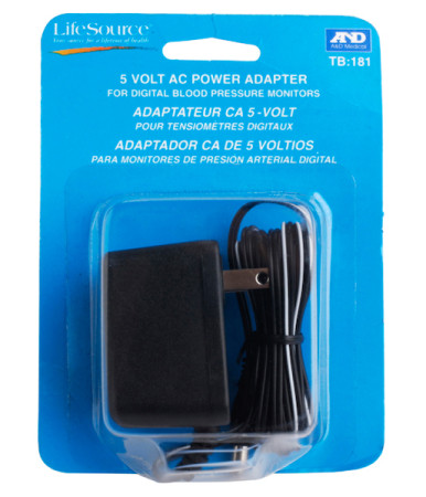 (Discontinued) AC Adapter for LifeSource® BP Monitors