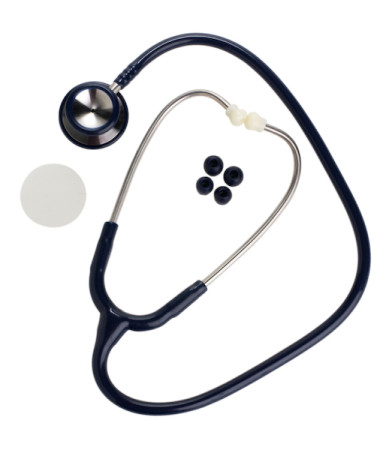 Stainless Steel Dual Head Stethoscope, Blue